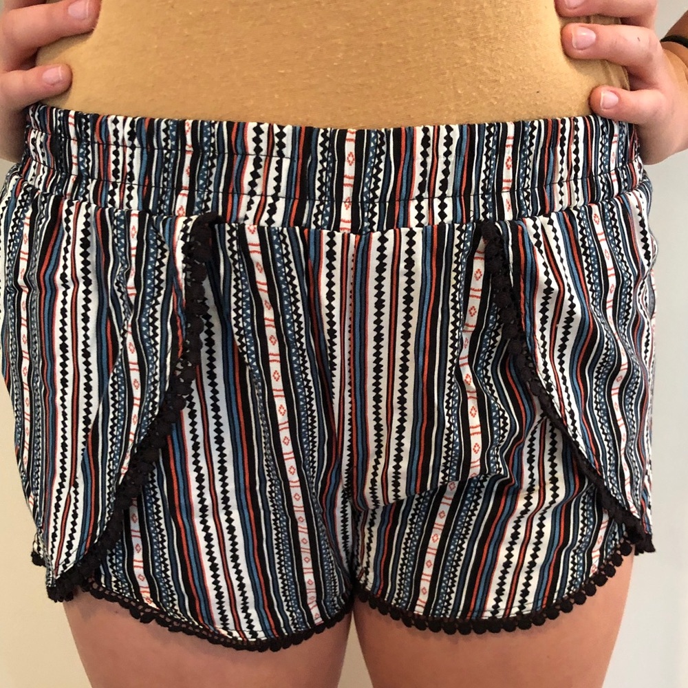Patterned Flowy Shorts